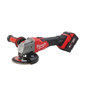 Polizor unghiular 125 mm cu frânare și comutator culisant M18 FUEL™ Milwaukee M18FSAG125XB-502X, 2 x M18 B5 acumulator, M12-18 FC încărcător, cutie HD
