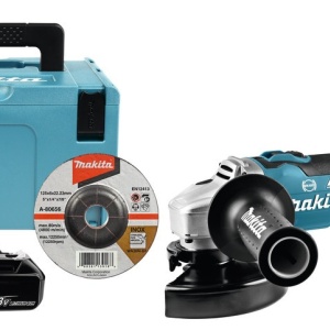 Polizor unghiular brushless, cu 2 acumulatori Li-Ion, 18V 5AH