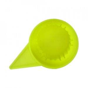 SET 10 BUCATI CAPAC PLASTIC PENTRU PREZON ROATA CU INDICATOR 33 MM NEON GALBEN 54.5 MM - Img 3