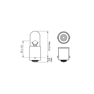 SET 2 BECURI 12V T4W 4W PURE LIGHT (blister) BOSCH - Img 7