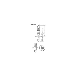 SET 2 BECURI FAR H1 55W 12V VISION PLUS PHILIPS - Img 2