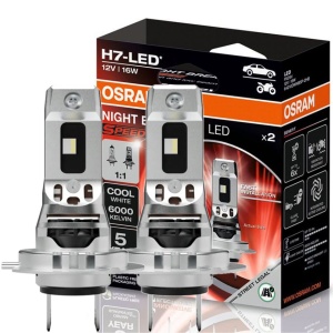 SET 2 BECURI NIGHT BREAKER LED SPEED H7 +230% BLISTER OMOLOGARE RAR - Img 2