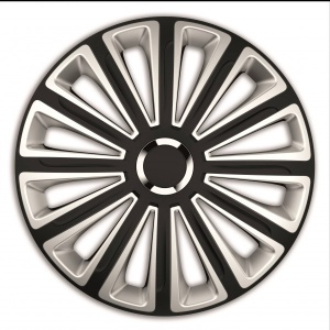 SET CAPACE ROTI 15` SILVER&BLACK CU INEL CROMAT TREND