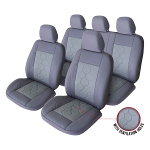 SET HUSE SCAUN EXCLUSIVE LEATHER KING GRI