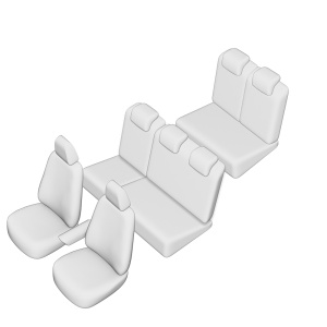 SET HUSE SCAUN UMBRELLA PENTRU DACIA LODGY 7 LOCURI 2012- (BANCHETA FRACTIONATA) TIP 3 CU TETIERE SPATE IN FORMA DE L - Img 2