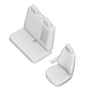 SET HUSE SCAUN UMBRELLA PENTRU VW CRAFTER (2+1) 2006-2015