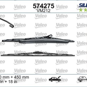 Set lamela stergator Valeo Silencio 600/450 mm