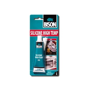 Silicon rezistent la temperaturi ridicate BISON High Temp, roșu, 60ml