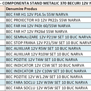 STAND METALIC 370 BECURI 12V NARVA - Img 2