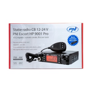 STATIE RADIO CB PNI ESCORT HP 9001 PRO ASQ REGLABIL, AM-FM, 12V/24V, 4W, SCAN, DUAL WATCH, ANL, ECRAN MULTICOLOR - Img 6