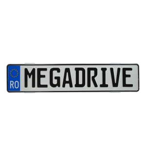 SUPORT NUMAR INMATRICULARE MEGA DRIVE FARA RAME SET 4 BUC (FATA + SPATE) TRANSPARENT - Img 5