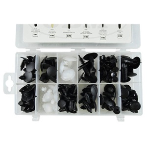 TRUSA DE CLIPS DE PLASTIC - UNIVERSAL 128 PCS JBM - Img 2