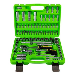 TRUSA DE TUBULARE HEXAGONALE CU 94 PIESE CU CLICHETI 1/2` SI 1/4` JBM