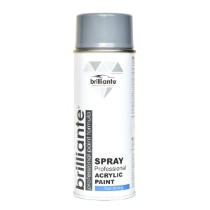 Vopsea Spray Acrilica Gri Argintiu (RAL 7001) 400ml BRILLIANTE