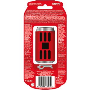 AIRPURE Odorizant auto, cutie de sifon 3D, Coca Cola original