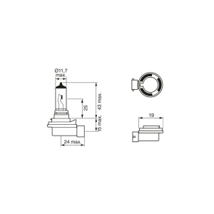BEC 12V H8 35W ECO BOSCH - Img 5