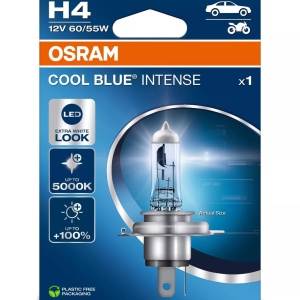 Bec Halogen Osram Cool Blue Intense Next Generation H4 | 12V - P43t
