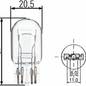 Bec Hella W21W/5W 12V 21/5W W3x16q