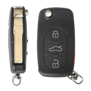CARCASA CHEIE CONTACT PENTRU AUDI A3 / A6 / A8, 3+1 BUTOANE, CU CHEIE - Img 2