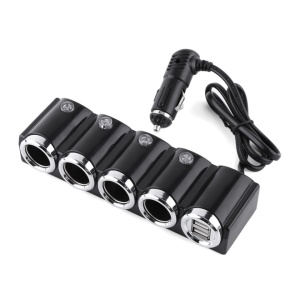 Incarcator Auto Pni Lighter 04 Cu 4 Iesiri Bricheta 12V/24V Si 2 Iesiri Usb (1A), Indicator Led - Img 4