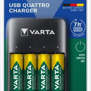 Incarcator baterie Varta USB Quattro Charger + 4X AA 2100 mAh