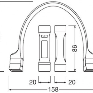 LANTERNA PENTRU UMAR OSRAM WEARABLE NECK LIGHT LEDIL413 - Img 8