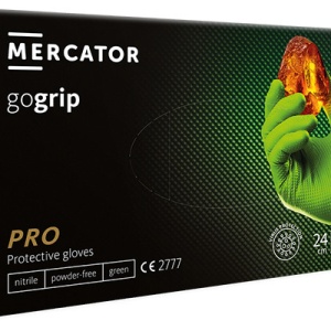 MANUSI DIN NITRIL CULOARE VERDE STRUCTURA DIAMANTATA M SET 50BUC - Img 2