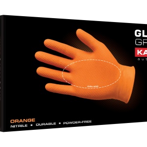 Manusi Nitril-EXTREME GRIP ORANGE 100 PC (M)