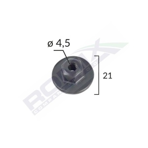 PIULITA BMW MERCEDES MINI VW OPEL - NEGRU 21MM SET 10 BUC - Img 2