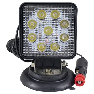 PROIECTOR DE LUCRU CU LED. PATRAT. LUMINA CONCENTRATA. BAZA MAGNETICA JBM