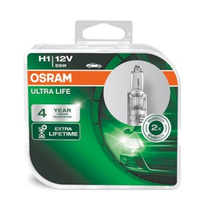 SET 2 BECURI 12V H1 55 W ULTRA LIFE OSRAM