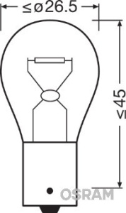 SET 2 BECURI 12V PY21W ULTRA LIFE BLISTER OSRAM - Img 2