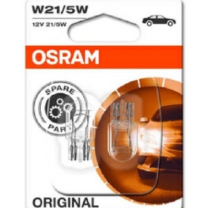 SET 2 BECURI 12V W21/5W ORIGINAL BLISTER OSRAM