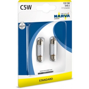 SET 2 BECURI C5W 12V BLISTER NARVA - Img 2