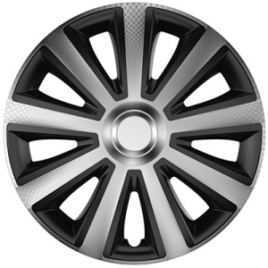 SET CAPACE ROTI 15` VR CARBON AVIATOR SILVER&BLACK - Img 3