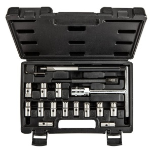 Set freze pentru curatat injectoare diesel, set de 17 bucati