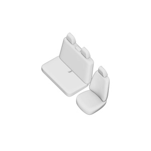 SET HUSE SCAUN UMBRELLA PENTRU RENAULT TRAFIC (2+1) 2004-2014 - Img 2