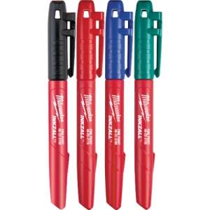Set markere pentru santier INKZALL™, cu varf fin, patru culori