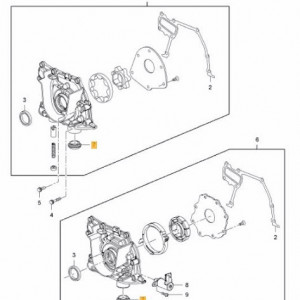 Simering pompa ulei Opel Insignia Original GM 646125 55589549 - Img 2