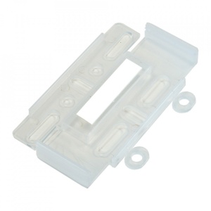 SUPORT NUMAR INMATRICULARE MEGA DRIVE FARA RAME SET 4 BUC (FATA + SPATE) TRANSPARENT - Img 2