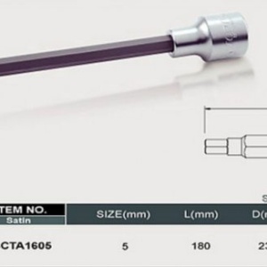 Tubulara lunga hex bit 1/2