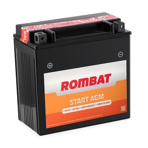 Baterie moto Rombat 12Vx 12Ah Start AGM - RBX14-BS