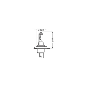 BEC 12V H4 60/55 W ORIGINAL OSRAM - Img 3