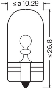 BEC 12V WY5W ORIGINAL SET 10 BUC OSRAM - Img 5