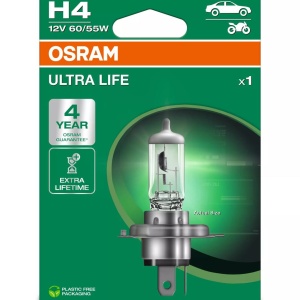 Bec Osram Ultra Life H4 60/55W 12V P43t