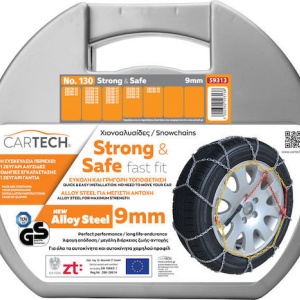Cartech Strong & Safe Nr 130 Lanțuri Antiderapante Grosime 9mm 2buc