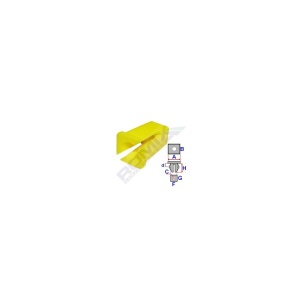 CLIPS FIXARE PENTRU FIAT - GALBEN SET 10 BUC - Img 2