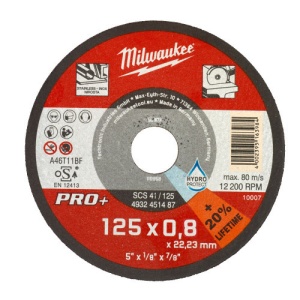 Disc abraziv pentru debitat inox, 125x0.8x22.22