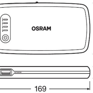 JUMP STARTER / ACUMULATOR EXTERN PORNIRE AUTO 12V 6000mAh OSRAM BATTERY START 200 - Img 3