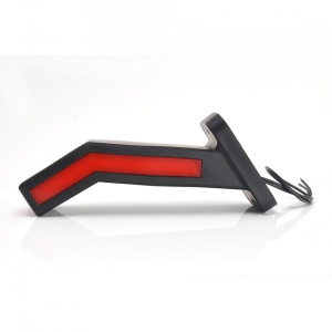 LAMPA GABARIT LED CU BRAT 1165L W168.1, 12V-24V, POZITIE ALB / ROSU / PORTOCALIU STANGA WAS - Img 2